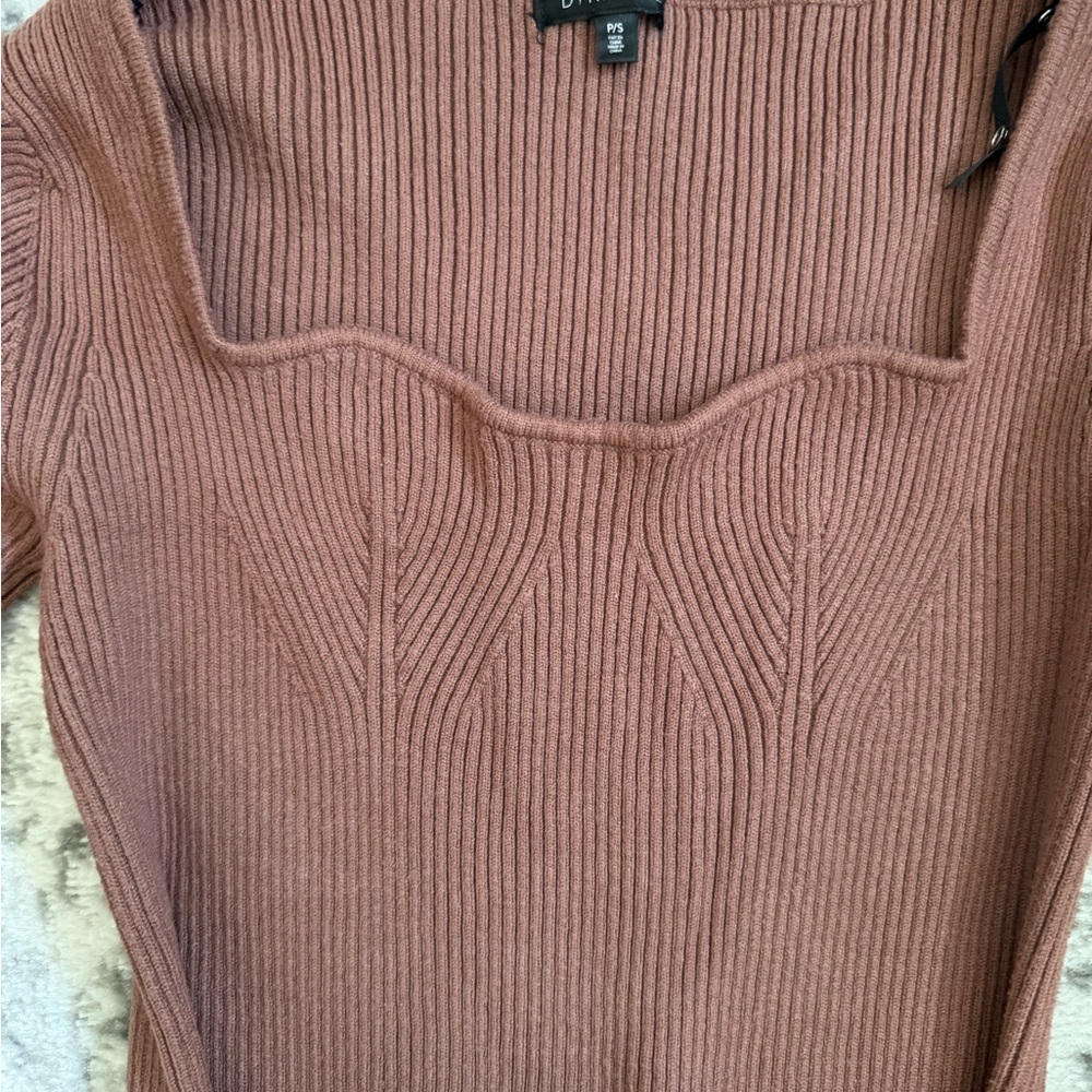 Dynamite Long Sleeve Dress with Waist Tie - Picture 3 of 3